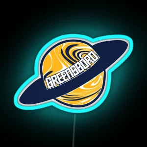 UNCG University Of North Carolina Greensboro Planet RGB Neon Sign