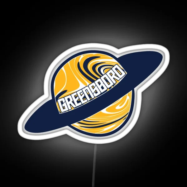 UNCG University Of North Carolina Greensboro Planet RGB Neon Sign