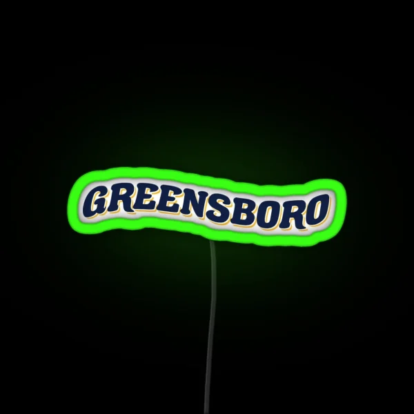 UNCG University Of North Carolina Greensboro RGB Neon Sign