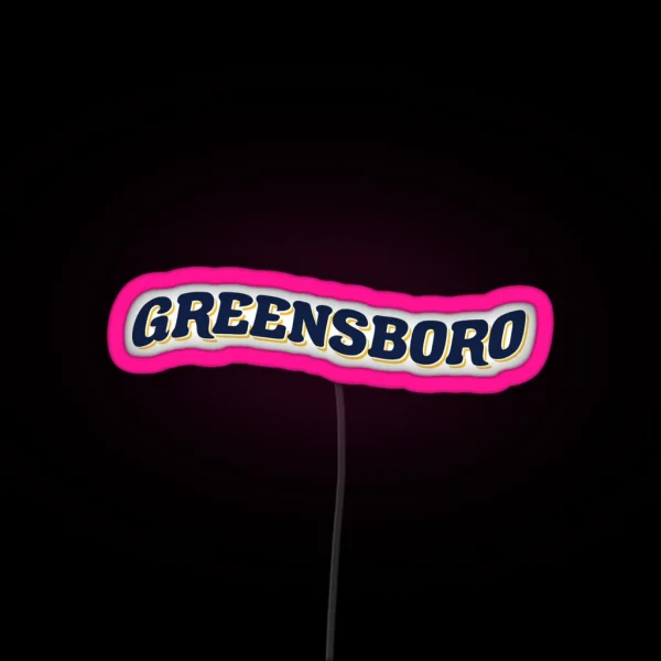 UNCG University Of North Carolina Greensboro RGB Neon Sign