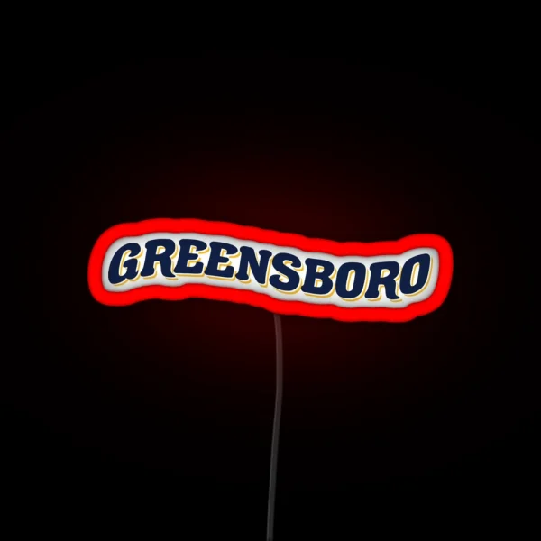 UNCG University Of North Carolina Greensboro RGB Neon Sign