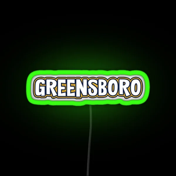 UNCG University Of North Carolina Greensboro RGB Neon Sign