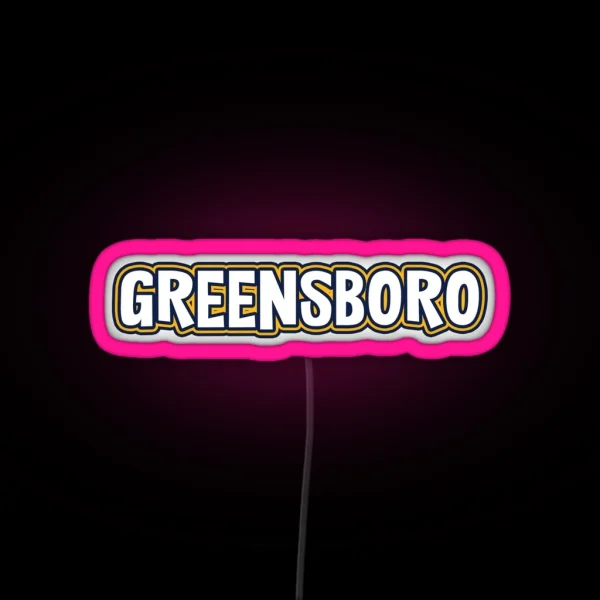 UNCG University Of North Carolina Greensboro RGB Neon Sign