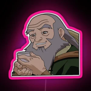 Uncle Iroh And His Tea RGB Neon Sign