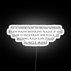 Uncle Iroh On Wisdom RGB Neon Sign