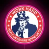 Criticism of welfare system with Uncle Sam illustration