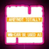 Neon sign depicting an uncle as a useful family member, showcasing a positive representation of unconventional relatives.