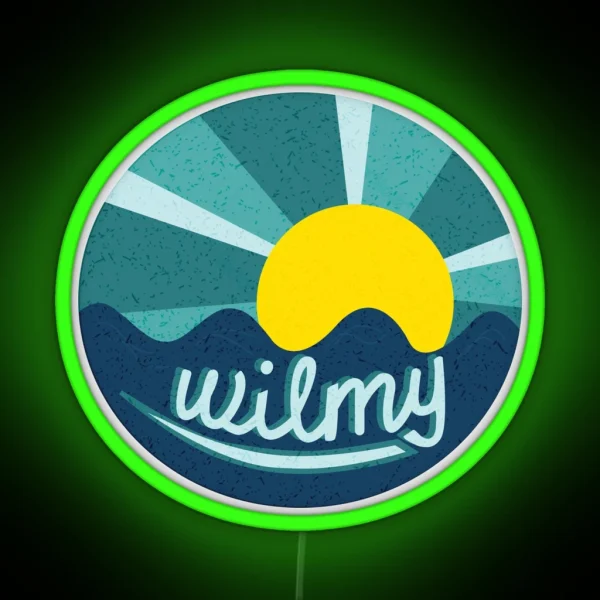 UNCW Wilmington Beach Ocean Sunset RGB Neon Sign