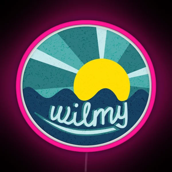 UNCW Wilmington Beach Ocean Sunset RGB Neon Sign