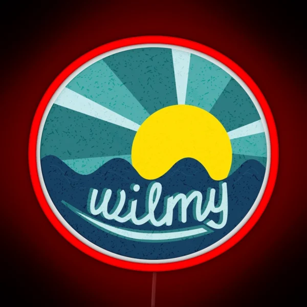UNCW Wilmington Beach Ocean Sunset RGB Neon Sign