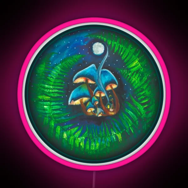 Under The Mushrooms RGB Neon Sign