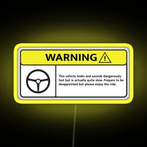 Underpowered Engine Warning RGB Neon Sign