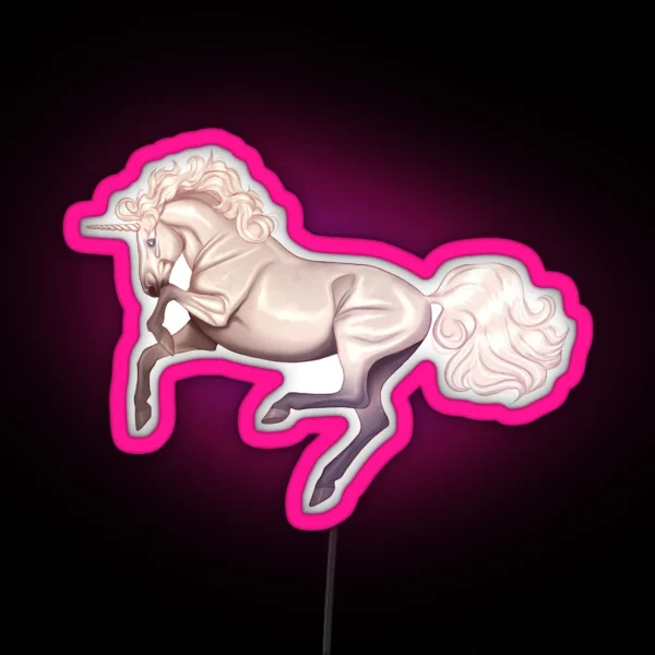 Unicorn In The Clouds RGB Neon Sign