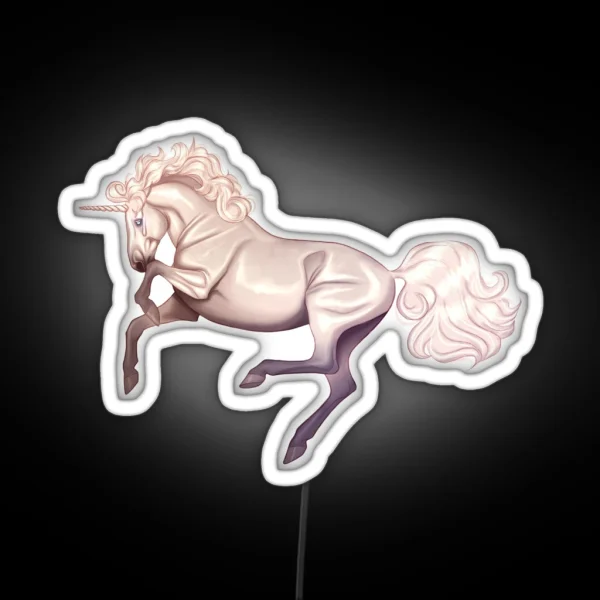 Unicorn In The Clouds RGB Neon Sign