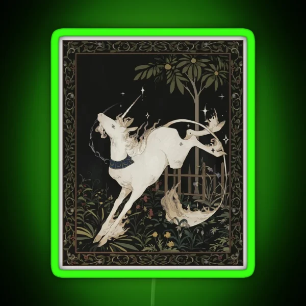 Unicorn Out Of Captivity RGB Neon Sign