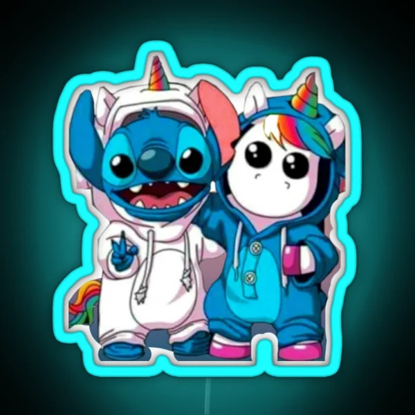 Unicorn Stitch RGB Neon Sign