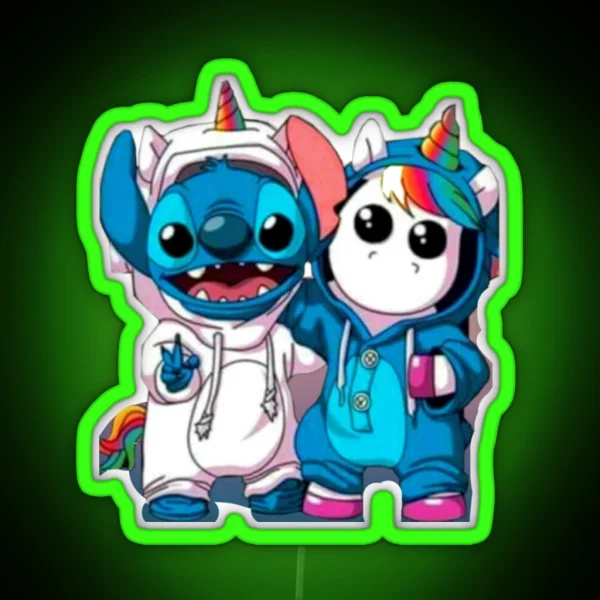 Unicorn Stitch RGB Neon Sign