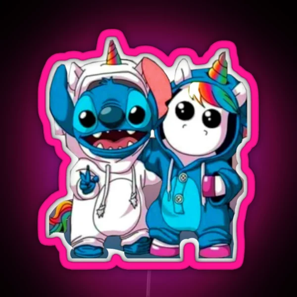 Unicorn Stitch RGB Neon Sign