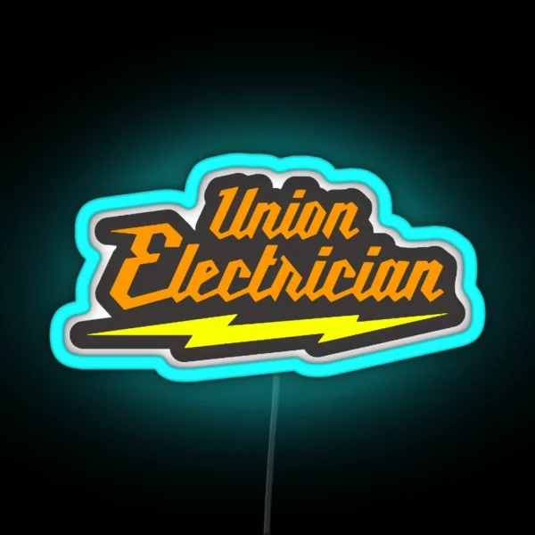 Union Electrician RGB Neon Sign