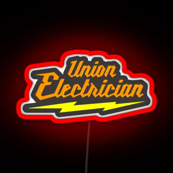 Union Electrician RGB Neon Sign