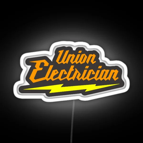 Union Electrician RGB Neon Sign