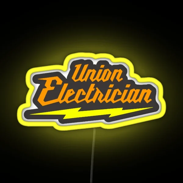 Union Electrician RGB Neon Sign