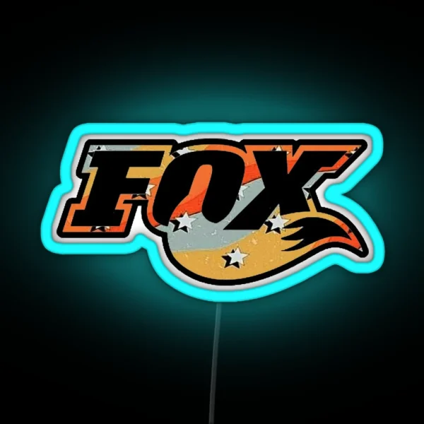 UNIQUE Fox Design RGB Neon Sign