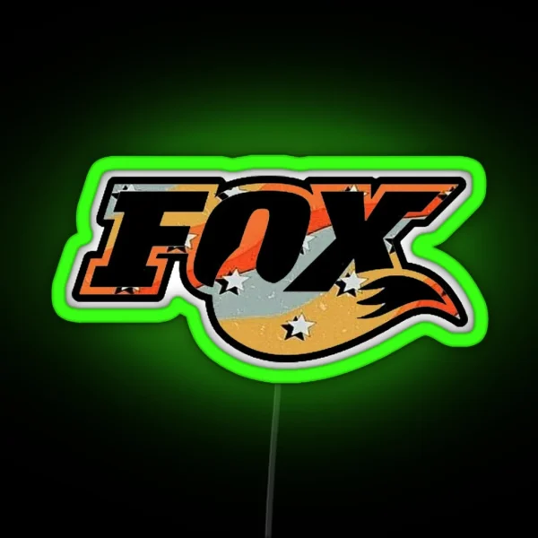 UNIQUE Fox Design RGB Neon Sign