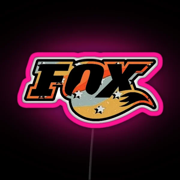 UNIQUE Fox Design RGB Neon Sign