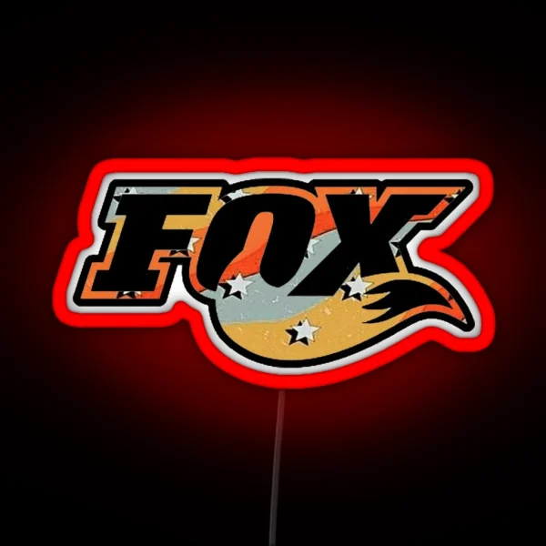 UNIQUE Fox Design RGB Neon Sign