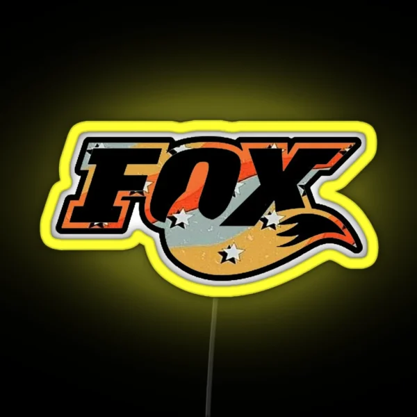 UNIQUE Fox Design RGB Neon Sign