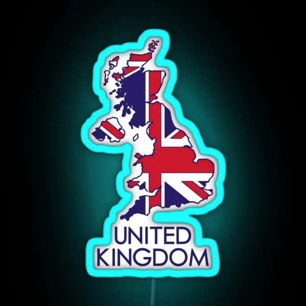 United Kingdom RGB Neon Sign