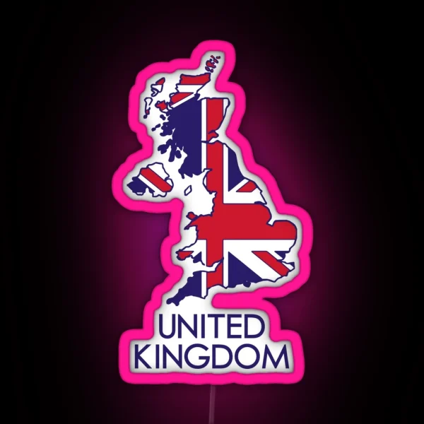 United Kingdom RGB Neon Sign