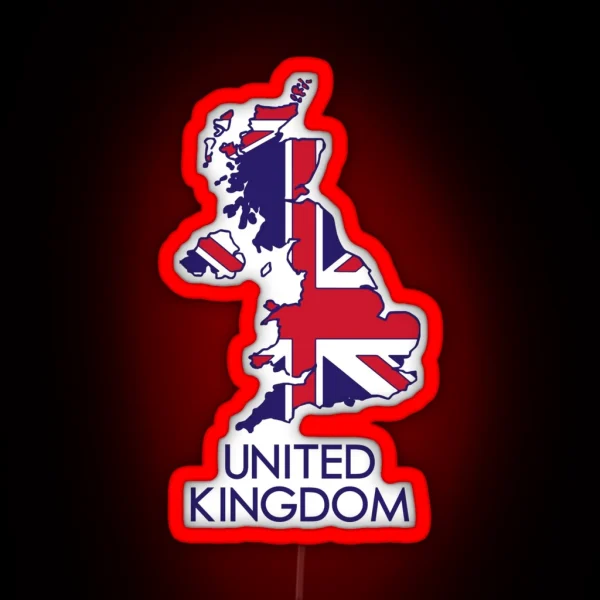 United Kingdom RGB Neon Sign