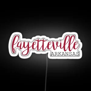 University Of Arkansas Fayetteville RGB Neon Sign