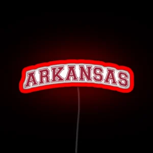 University Of Arkansas Woo Pig Fayetteville Arkansas RGB Neon Sign