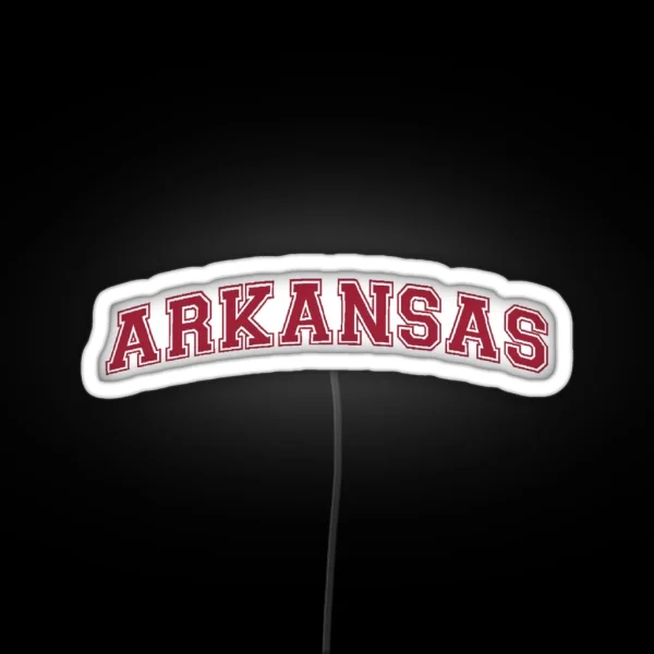 University Of Arkansas Woo Pig Fayetteville Arkansas RGB Neon Sign