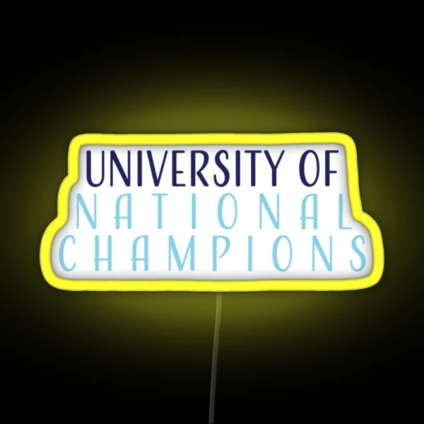University Of National Champions RGB Neon Sign
