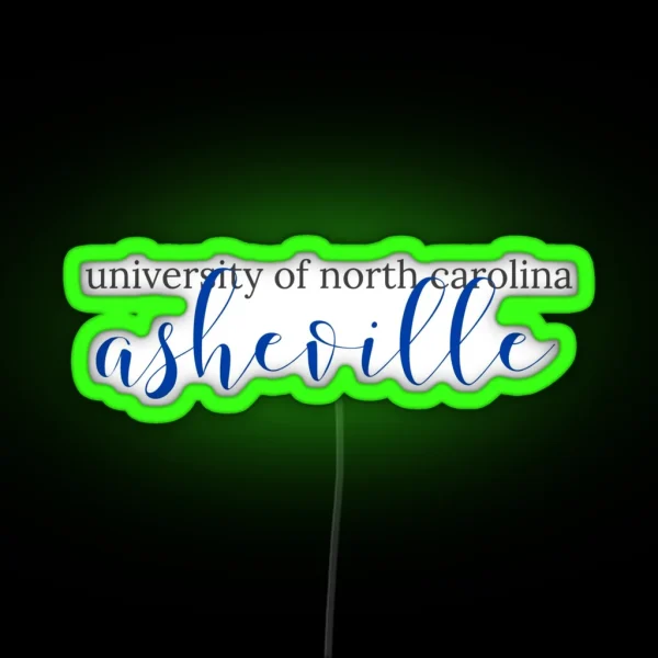 University Of North Carolina Asheville RGB Neon Sign