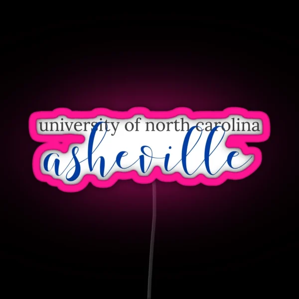 University Of North Carolina Asheville RGB Neon Sign