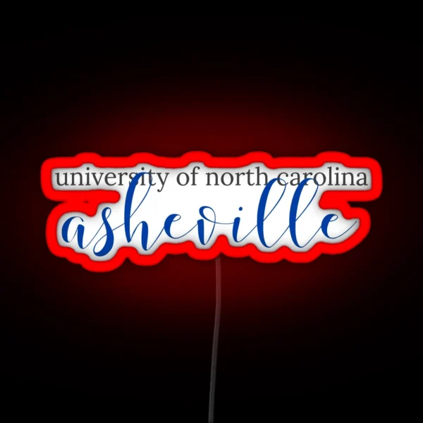 University Of North Carolina Asheville RGB Neon Sign