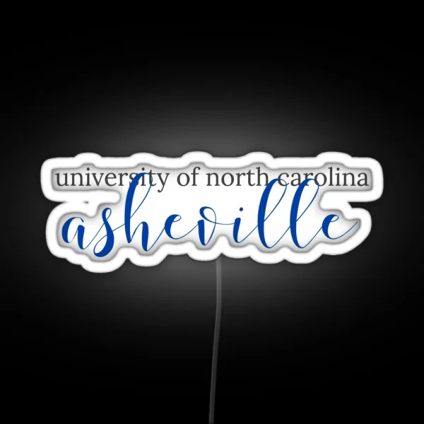 University Of North Carolina Asheville RGB Neon Sign