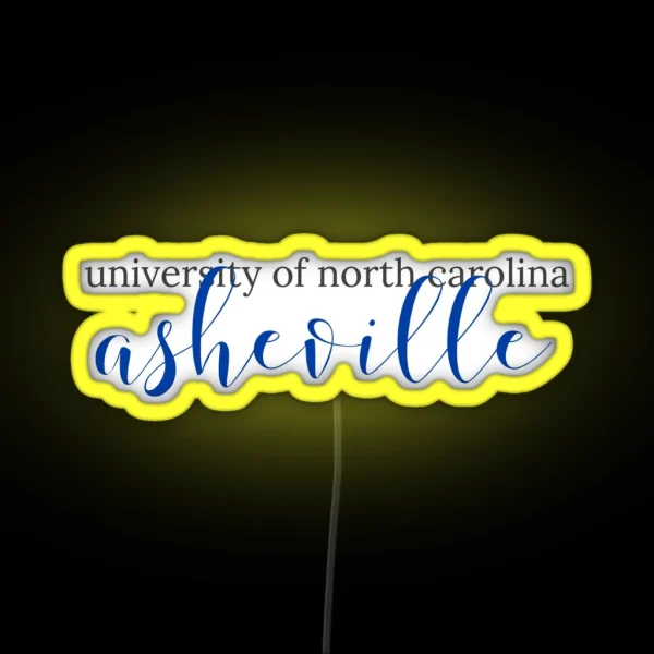 University Of North Carolina Asheville RGB Neon Sign