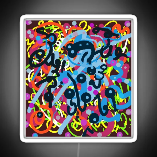 Unknown Writing Modern Graphics Arabia RGB Neon Sign