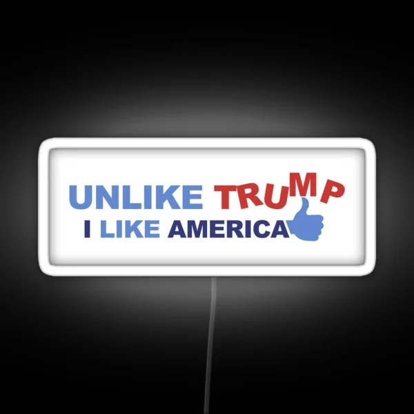UNLIKE Trump RGB Neon Sign