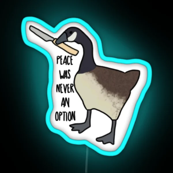 Untitled Canada Goose RGB Neon Sign
