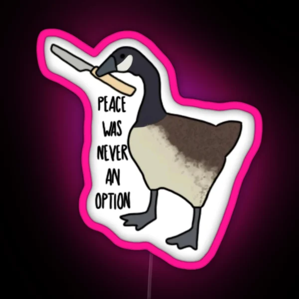 Untitled Canada Goose RGB Neon Sign