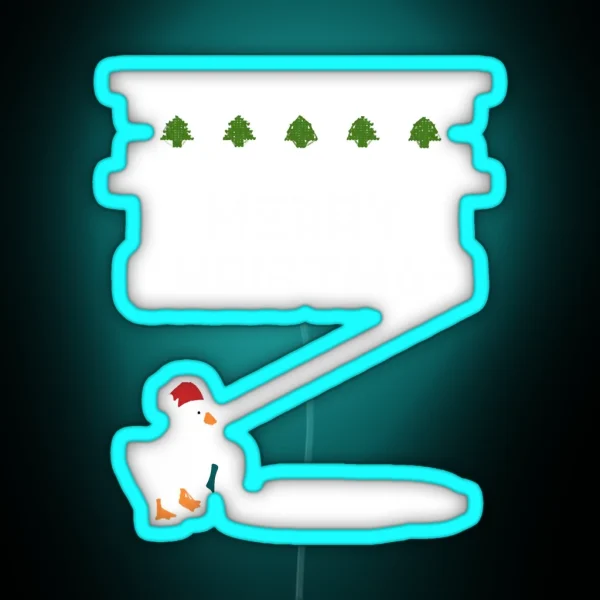 Untitled Goose Game Christmas RGB Neon Sign