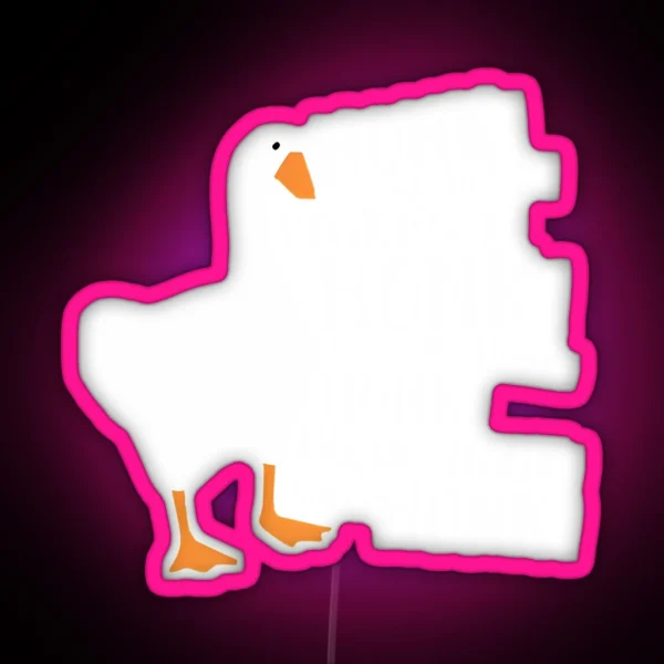 Untitled Goose Game Leduntitled Goose Honk RGB Neon Sign
