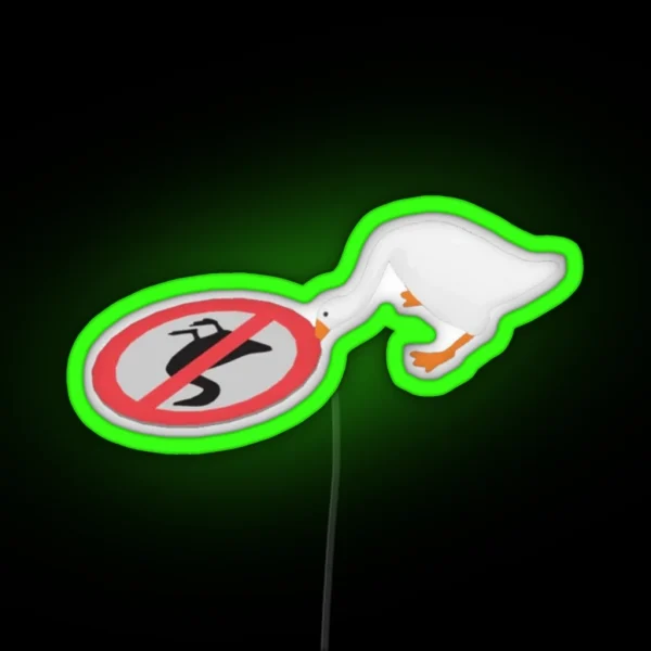 Untitled Goose Game RGB Neon Sign
